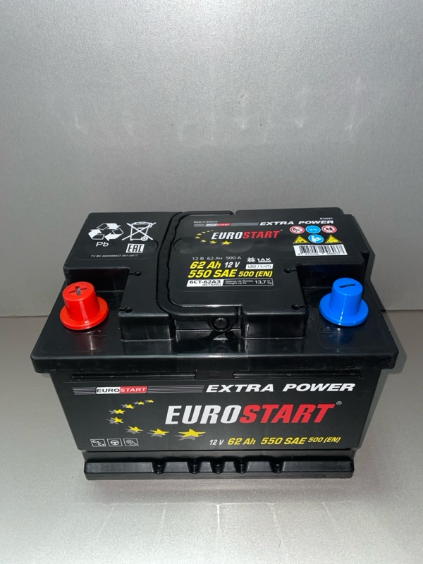 Аккумулятор EuroStart 62AH
